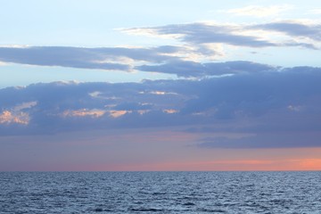 Beautiful sunset at the sea