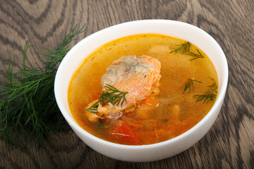 Salmon soup