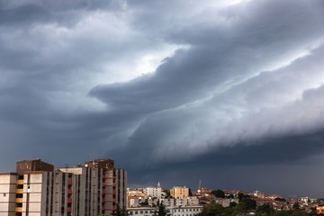Stormclouds gathering on the sky