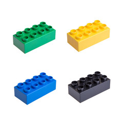 Plastic building blocks
