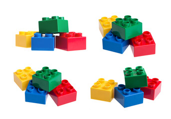Fototapeta premium Plastic building blocks
