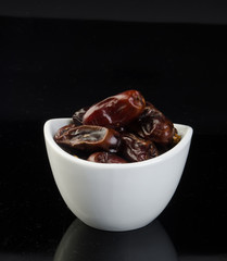 Dates, Dried dates on a background