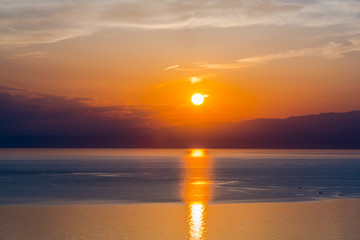 Amazing sea sunset