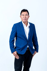 Fototapeta premium studio portrait of an asian businessman.