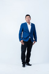 studio portrait of an asian businessman.