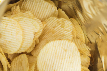 Potato Chips Packed in ready-to-eat bags