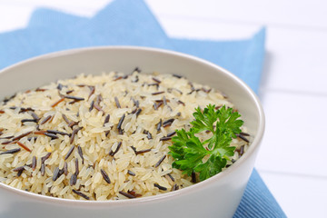 bowl of wild rice