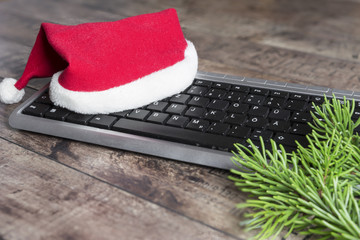 Weihnachten, Mütze, Tastatur
