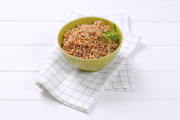bowl of buckwheat kasha