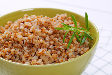 bowl of buckwheat kasha