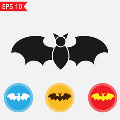 Simpe Bat icon Vector.