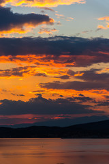 Amazing sunset and clouds