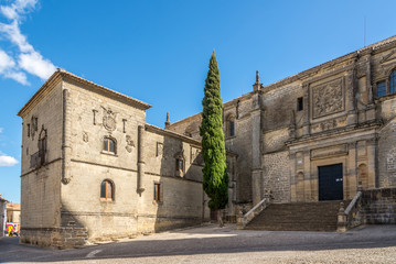 Fototapeta na wymiar View at the Casas Consistoriales Altas building near Cathedral of Baeza - Spain