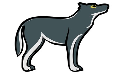 design a wolf image
