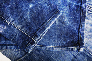 Denim Jeans Background With Seam of Jeans Fashion Design. 