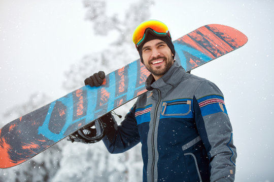 portrait of cool Snowboarder