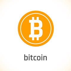 Bitcoin icon. vector illustration