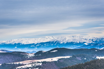 Winter in carpathian Mountains