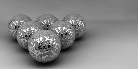 Abstract 3d shapes on background. 3d image. 3d rendering.