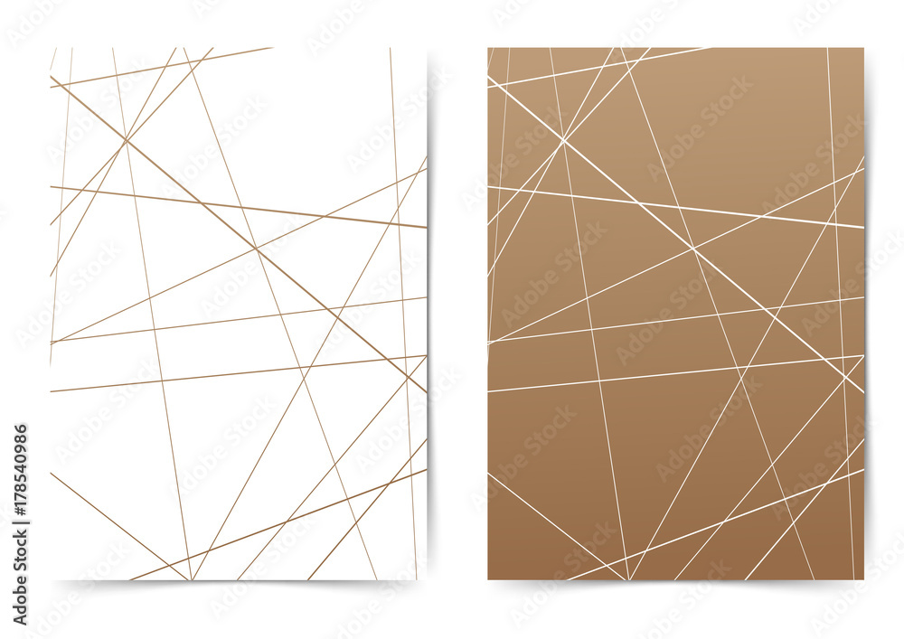 Wall mural abstract futuristic thin line pattern folder layout template