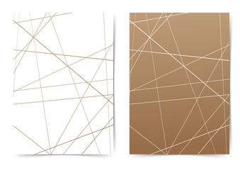 Abstract futuristic thin line pattern folder layout template