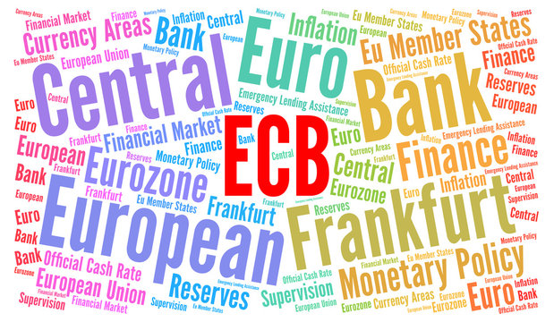 ECB word cloud concept