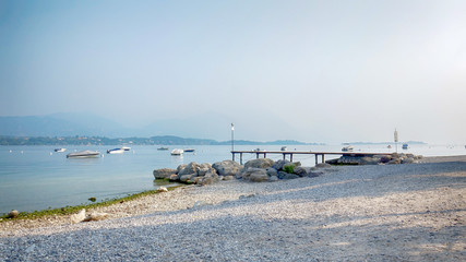 Beautiful Garda Lake Scenery, Italy.