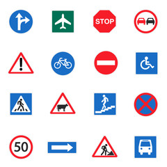 Road signs set