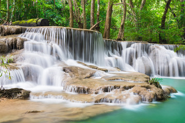 Huay Mae Kamin waterfall at Kanchanaburi, Thailand