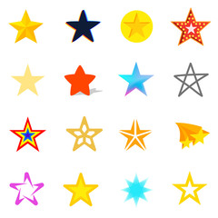 Obraz premium set of star icons