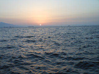 Obraz premium Sunset in Izmir Bay