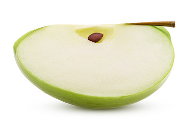 Green apple slice