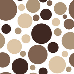Polka dots seamless texture - simple vector background. Abstract background with colorful circles. Seamless pattern
