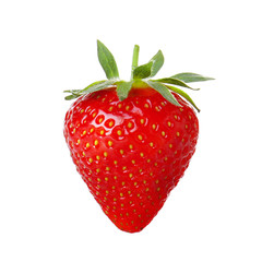 Delicious ripe strawberry on white background