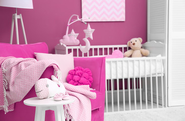 Beautiful interior of baby room
