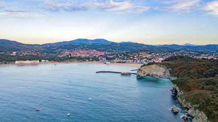 Aerial view of residential neighborhood