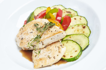 fish with vegetables