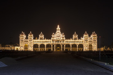 Mysore Palace at night - 178551322