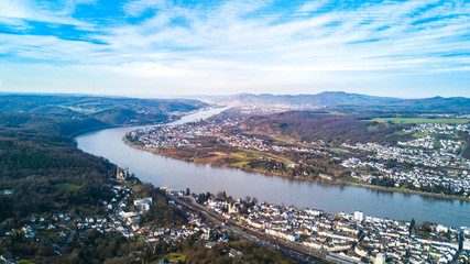 Remagen in Rheinland-Pfalz aus der Luft
