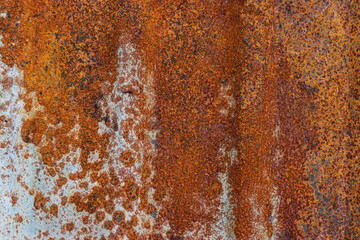 Zinc and Metal plate rusting, There are traces of gliding. Not used for a long time. Use for background or banner website and template.