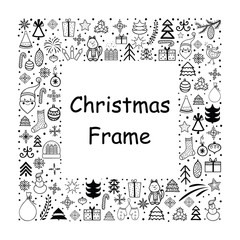 Christmas and New Year's frame