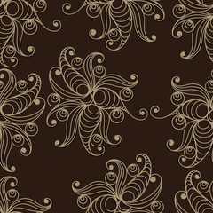 Seamless pattern with floral ornament 36