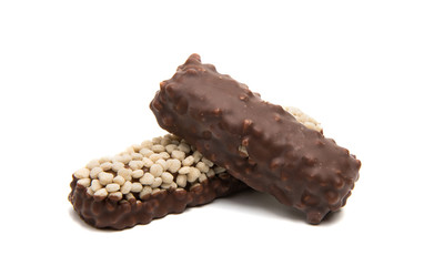 chocolate bar  isolated on white background