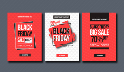 Black friday sale design template. conceptual layout for web and print.
