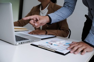 Business People Meeting Design Ideas professional investor working new start up project. Concept. business planning in office