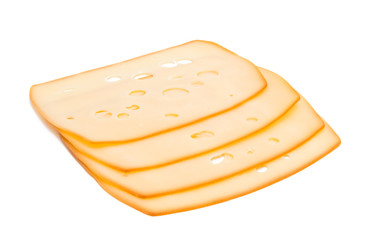 cheese sliced isolated