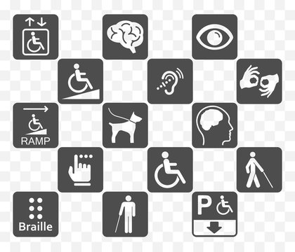 disabled icons set