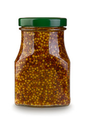 Whole grain digon mustard isolated