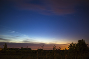 Beautiful night sky with stars