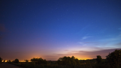 Beautiful night sky with stars